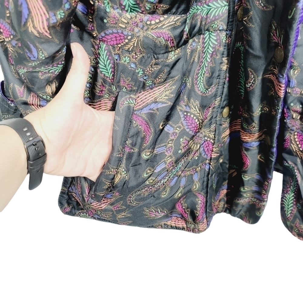 Skea 100% Silk 90s Vintage Ski Jacket - Picture 8 of 14